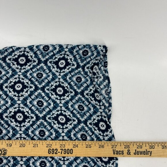 Lane Bryant Plus Short Sleeve Tasseled Tie Dye Pattern Shirt Top Blouse Size 20 - Picture 11 of 12